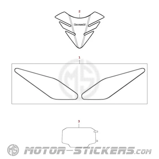 Kawasaki NINJA 650 | EX650 2025 - Optional Stickers
