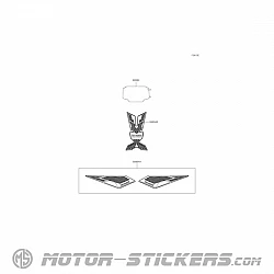Kawasaki NINJA 7 HYBRID 2024 - Naklejki opcjonalne