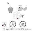Kawasaki NINJA E-1 2025 - Naklejki opcjonalne