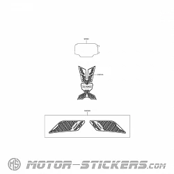 Kawasaki NINJA ZX-6R 2026 - Naklejki opcjonalne