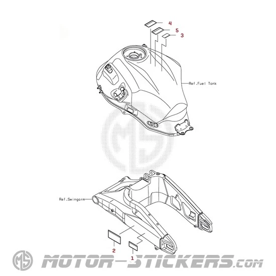 Kawasaki VERSYS 650 | KLE650 2026 - Etiquetas de precaución