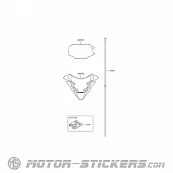 Kawasaki VERSYS 650 | KLE650 2026 - Autocollants optionnels