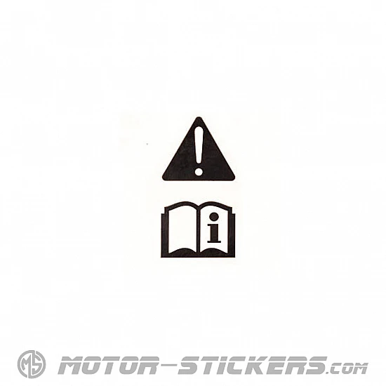 Kawasaki VN800 Drifter 2004 - Etiquetas de precaución
