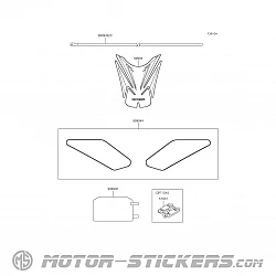 Kawasaki Z 900 2026 - Optionale Aufkleber