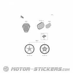 Kawasaki Z E-1 2025 - Pegatinas opcionales