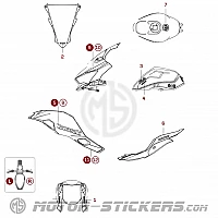 Kawasaki ZX-4RR Anniversary 2024 decals