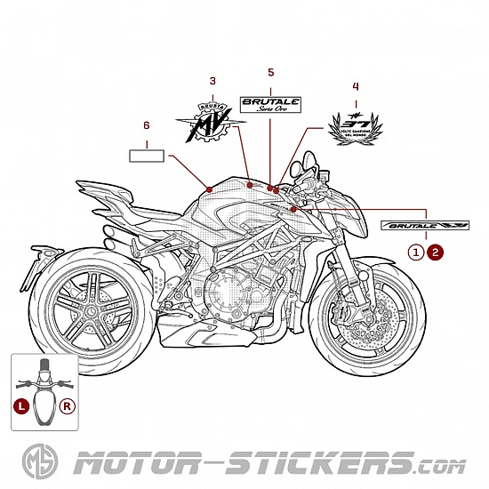 MV Agusta BRUTALE 1000 Series Oro 2019