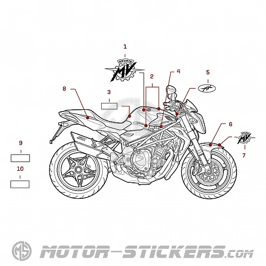 MV Agusta BRUTALE 1090R 2012