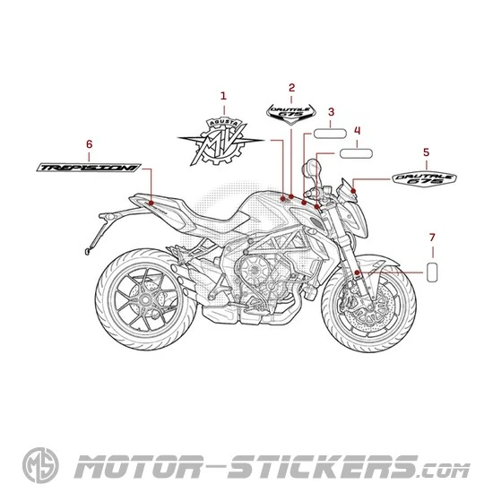 MV Agusta BRUTALE 675 2013