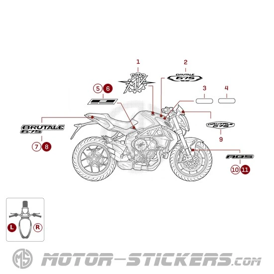 MV Agusta BRUTALE 675 2015