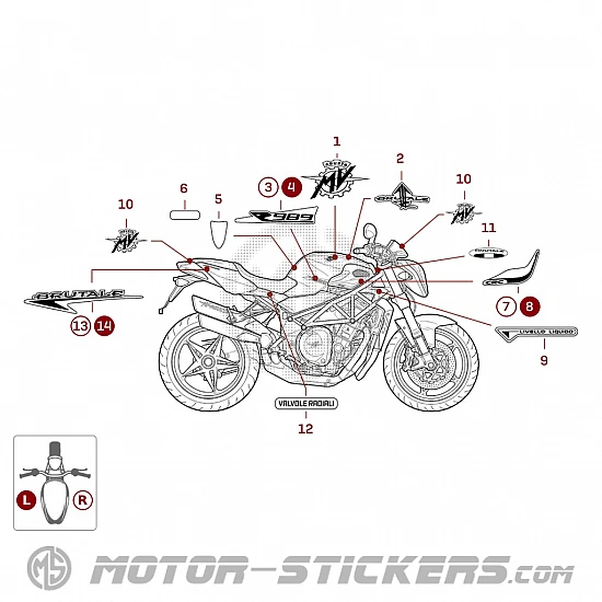 MV Agusta BRUTALE 989R 2009