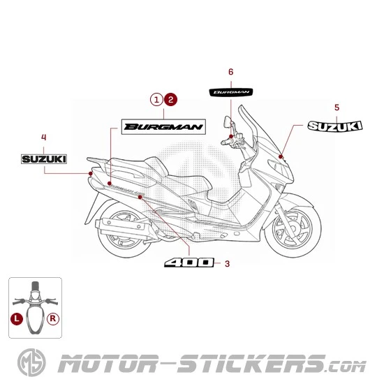 Suzuki AN400 BURGMAN 2001