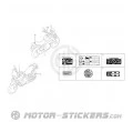 Suzuki DL 800 V-Strom 2023 - Etiquetas de precaución