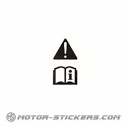 Suzuki EN125 2008 - Étiquettes d'avertissement