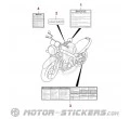 Suzuki GS 500E 2006 - Caution Labels