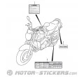 Suzuki GSR 600 2006 - Waarschuwingslabels