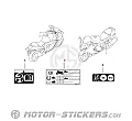 Suzuki GSX1300R HAYABUSA 2026 - Naklejki ostrzegawcze