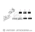 Suzuki GSX8R 2026 - Etichette di avvertenza
