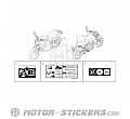 Suzuki GSX8T 2026 - Naklejki ostrzegawcze