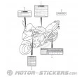 Suzuki GSX 650F 2009 - Etichette di avvertenza