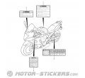 Suzuki GSX 650F 2011 - Etichette di avvertenza