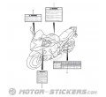 Suzuki GSX 650F 2012 - Caution Labels