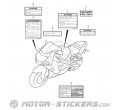 Suzuki GSX R 1000 2002 - Etichette di avvertenza