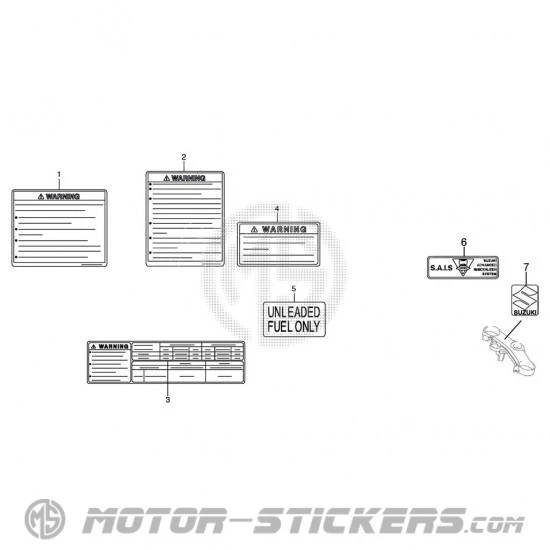 Suzuki GSX R 600 2009 - Warnhinweise
