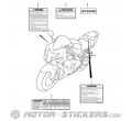 Suzuki GSX R 750 2003 - Caution Labels