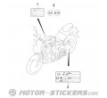 Suzuki GSX S 125 2023 - Waarschuwingslabels