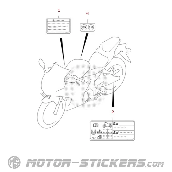 Suzuki GSXR125 2026 - Warnhinweise