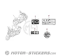 Suzuki GSXS1000 2026 - Etiquetas de precaución