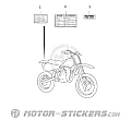Suzuki RM85 2005 - Étiquettes d'avertissement