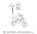 Suzuki RM85 2022 - Étiquettes d'avertissement