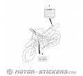 Suzuki RM-Z250 2019 - Etiquetas de precaución