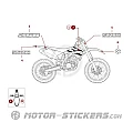 Suzuki RM-Z250 2020 - Etiquetas de precaución