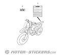 Suzuki RM-Z450 2008 - Waarschuwingslabels