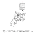 Suzuki RM-Z450 2014 - Etiquetas de precaución