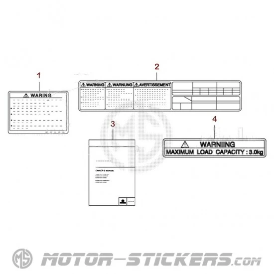 Suzuki RV 125 VANVAN 2010 - Warnhinweise