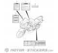 Suzuki SV 650 2006 - Etiquetas de precaución