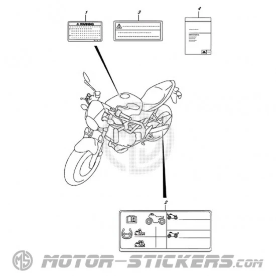 Suzuki SV 650X 2018 - Warnhinweise