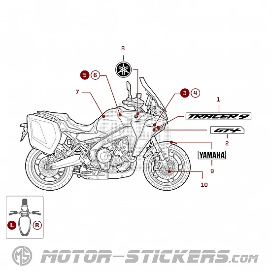 Yamaha TRACER 9 GT+ 2023