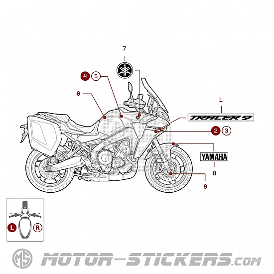 Yamaha TRACER 9 GT+ 2024