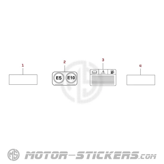 Yamaha XSR125 2026 - Caution Labels