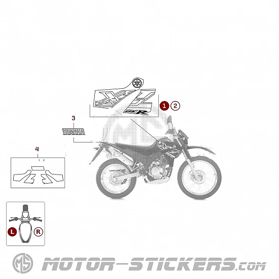 Yamaha XT 125R 07-2008