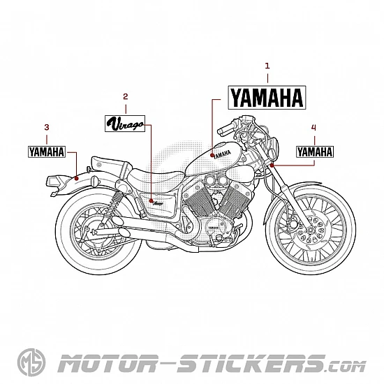 Yamaha XV 535 Virago Virago 1990