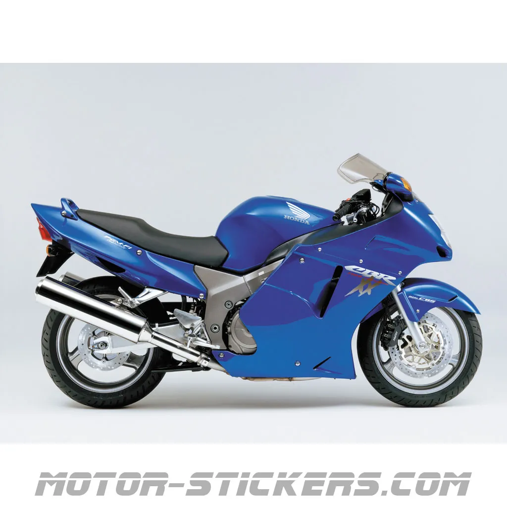 thumbnail image 2 of CBR 1100 XX Side Fairing Decals - Custom Graphite & Red Stickers - Vinyl Graphics 2 of 6