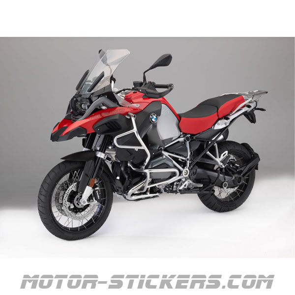 Black/Red 2pcs R1200 GS Motorrad R 1200 Adventure Aufkleber R1200GS
