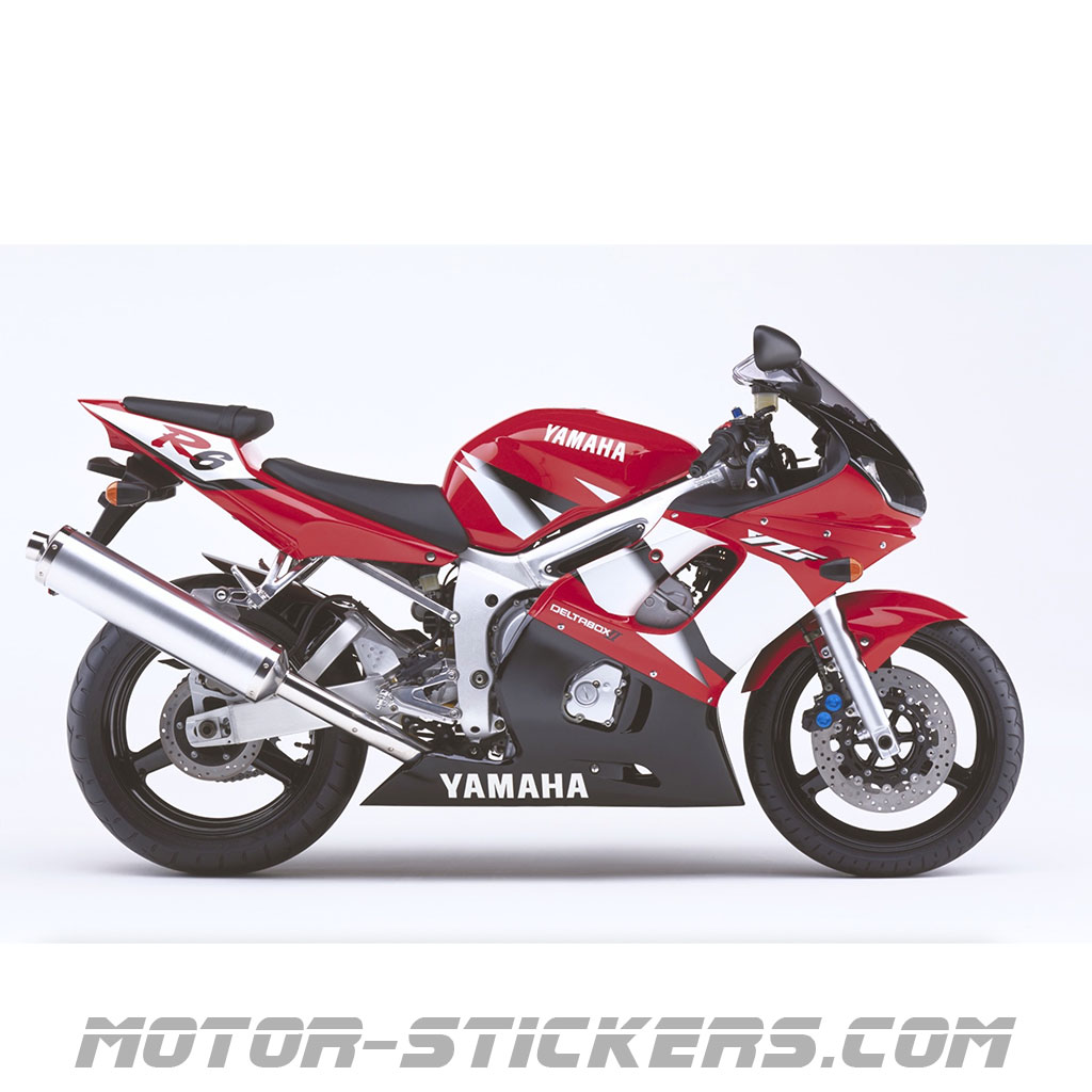 Yamaha YZF R6 2002 decals