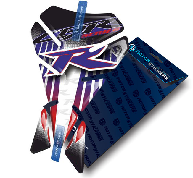Protection Réservoir Moto Honda CB125R - Autocollant Gel Anti-Rayures Blanc - Tankpad